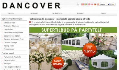 Dancover har også Norsk site