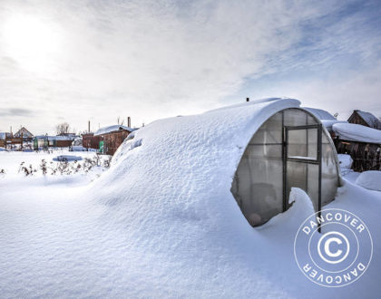 Solide drivhuse bygget til sne og kraftig vind