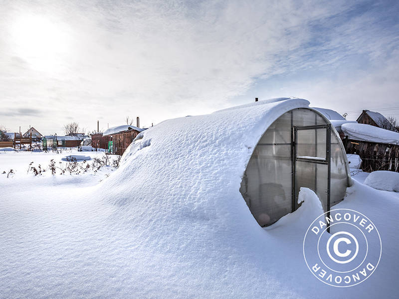 Solide drivhuse bygget til sne og kraftig vind